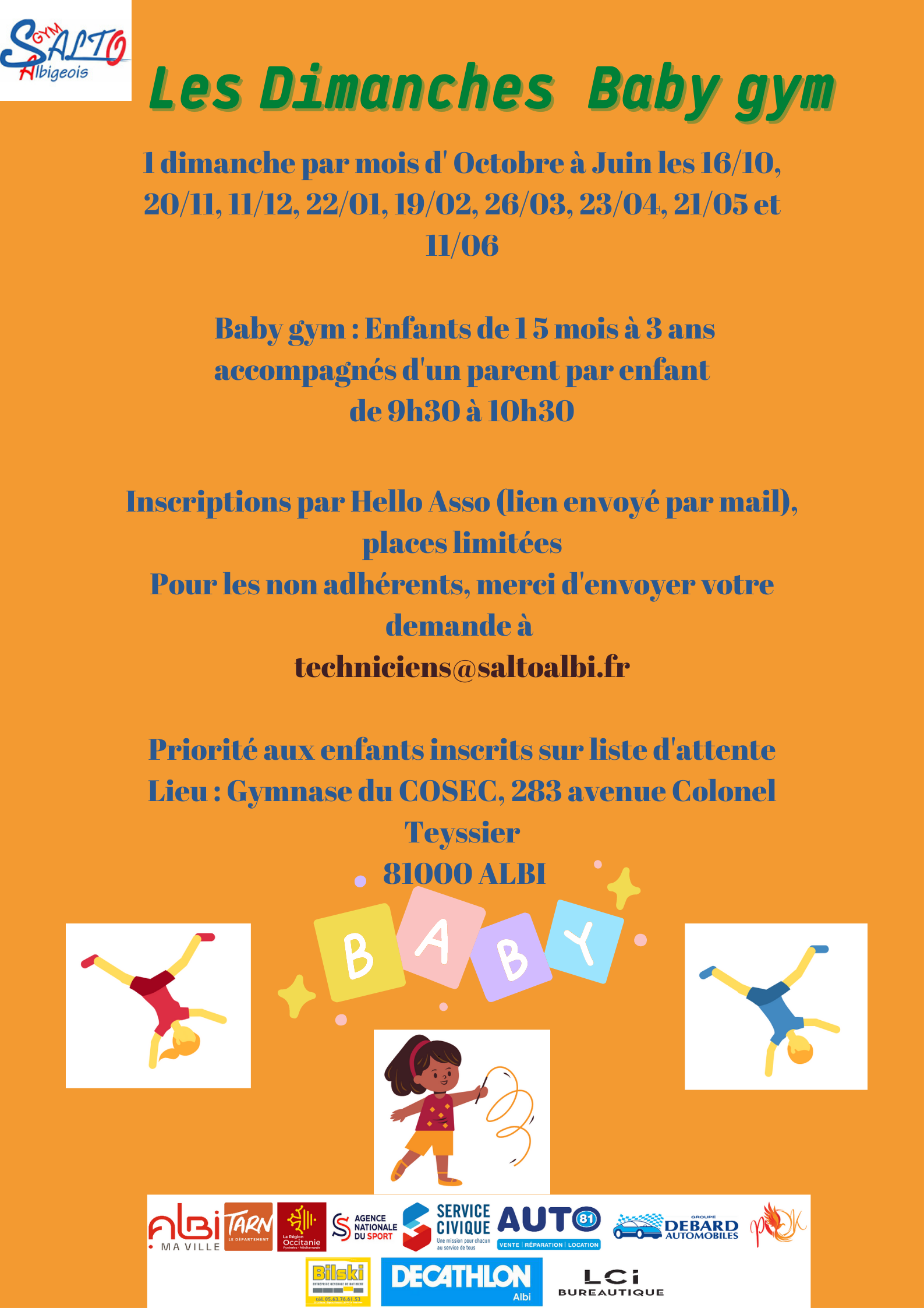 OMEPS Albi • Dimanche Baby Gym Au Salto 26/03/23 (6ème Séance De La